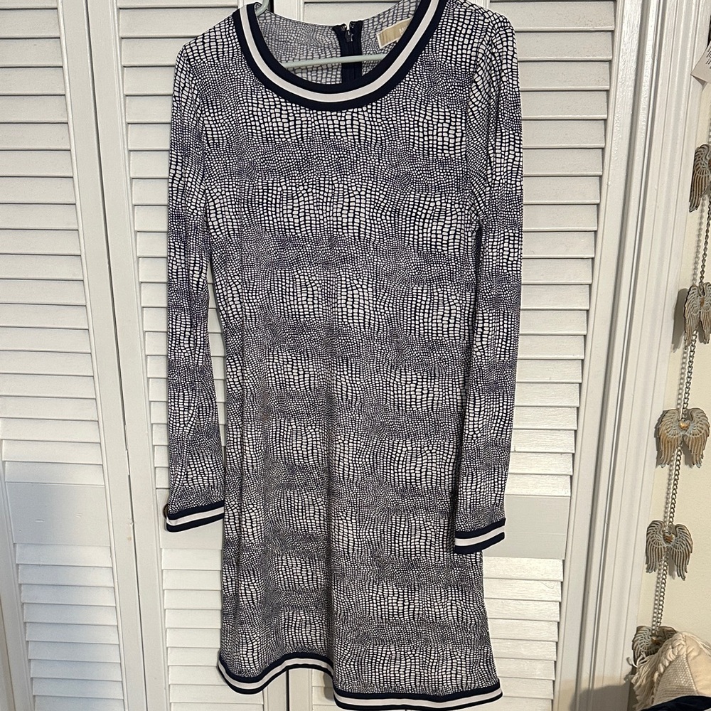 MICHAEL Michael Kors Monochrome Long Sleeve Dress
